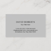 エテ実在ート不動産仲介業者モダン金ゴールドハウスロゴ 名刺 (裏面)