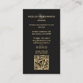 エテ実在ート不動産仲介業者モーゲージエレガントブローカーブラック 名刺 (裏面)