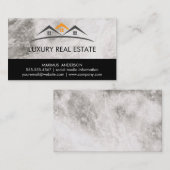 エテ実在ート屋根トップ | 大理石トリム | ルクス 名刺 (正面/裏面)