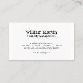 エテ実在ート建築 | プロパティ管理 名刺 (裏面)