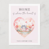 エテ実在ート水カラーハートホーム ポストカード (正面)