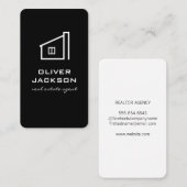 エテ実在ート白黒 名刺 (正面/裏面)