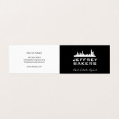 エテ実在ート白黒 |都市 | 名刺 (外部フラット)