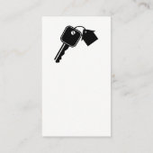 エテ実在ート鍵ハウスロゴ | シンプル 名刺 (裏面)