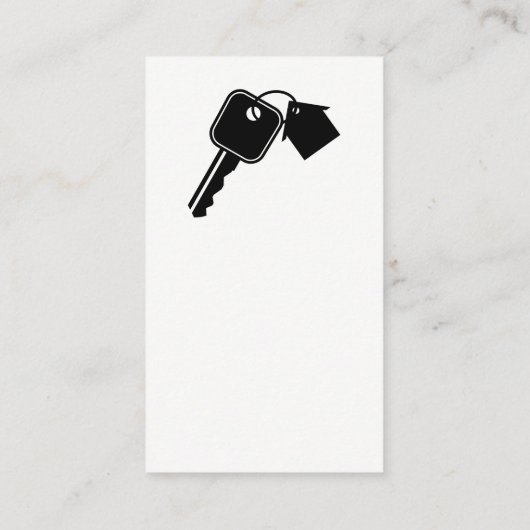 エテ実在ート鍵ハウスロゴ | シンプル 名刺 (裏面)