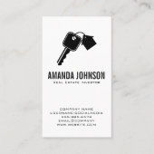 エテ実在ート鍵ハウスロゴ | シンプル 名刺 (正面)