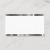 エテ実在ート鍵ホームロゴ | 金属トリム 名刺 (裏面)
