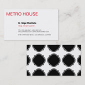 エテ実在ート黒と赤 名刺 (正面/裏面)