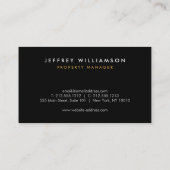 エテ実在ート、アーキテクト、グレーの建物ロゴ 名刺 (裏面)