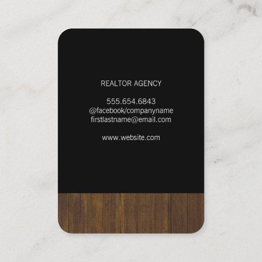 エテ実在ート/ウッドトリムプリント 名刺 (裏面)