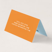 エテ実在ート&ハウスブローカ(QRCode)不動産仲介業者折り畳み 名刺 (裏面)