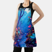 エテ白熱［赤熱］光を放つリアジャングルオアシスデザイン エプロン (インサイチュ)