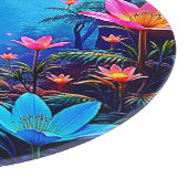 エテ白熱［赤熱］光を放つリアジャングルオアシスデザイン カッティングボード (角)