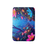 エテ白熱［赤熱］光を放つリアジャングルオアシスデザイン バスマット (正面縦)