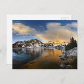 エディザレイクサンセット – シエラネバダ山脈 ポストカード (正面/裏面)