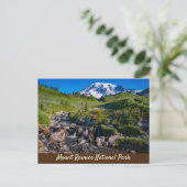 エディスクリークと山レイニアモーニングライト ポストカード (スタンド正面)