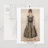 エディスシレーインドレストライプのスバイエゴンシエール ポストカード (正面/裏面)