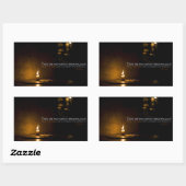 エディス感動的ウォートン引用文「ライト」 長方形シール (シート)