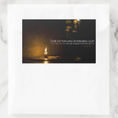 エディス感動的ウォートン引用文「ライト」 長方形シール (バッグ)