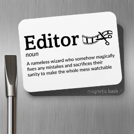 エディタの定義 – ムービー魔法3" x 4" Flex マグネット