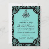 エディタブルブレックファーストブランチブライダルシャワー招待状 招待状 (正面)