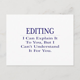 エディタージョーク…説明が分からない ポストカード