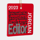 エディタExtraordinaireカスタム セラミックオーナメント (右)