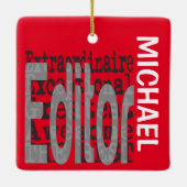 エディタExtraordinaireカスタム セラミックオーナメント (裏面)