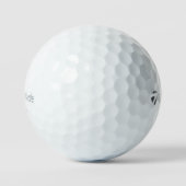 エディットロゴフォト文字白黒 ゴルフボール (正面)