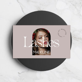 エディトリアルシック文字ラッシュズ赤面マウヴ 名刺