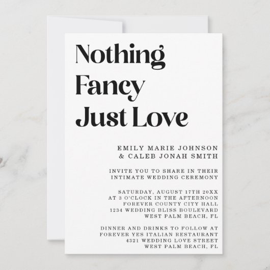 エディトリアルタイモダンプティームコートハウス結婚ズ 招待状 (正面)