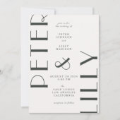 エディトリアルフェア結婚式招待状 招待状 (正面)