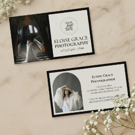 エディトリアルフォトロゴブラック名刺 名刺