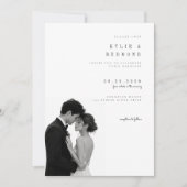 エディトリアルフォト結婚式招待状テンプレート. 招待状 (正面)
