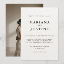エディトリアル ミニマリスト 冬の結婚式 写真レイアウト