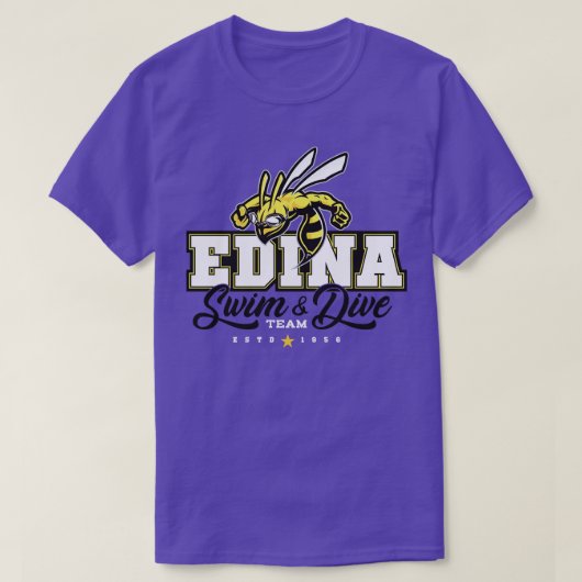 エディナスイムダイブチーム10 Tシャツ (デザイン正面)
