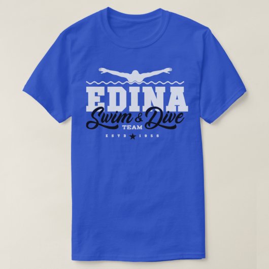 エディナスイムダイブチーム10 Tシャツ (デザイン正面)