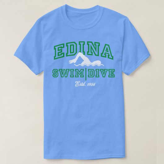 エディナスイムダイブチーム14 Tシャツ (デザイン正面)