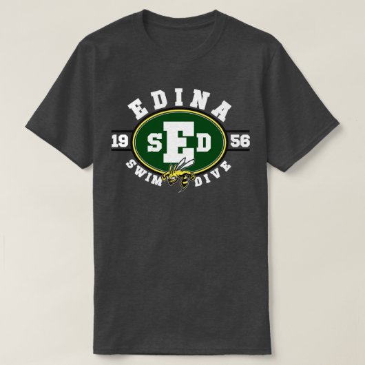 エディナスイムダイブチーム14 Tシャツ (デザイン正面)