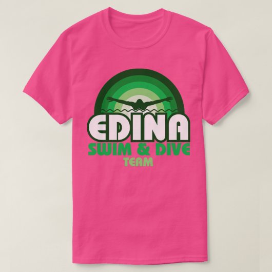 エディナスイムダイブチーム15 Tシャツ (デザイン正面)