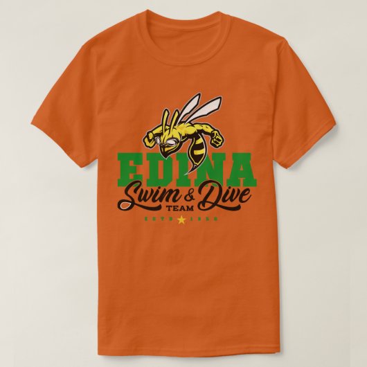 エディナスイムダイブチーム16 Tシャツ (デザイン正面)