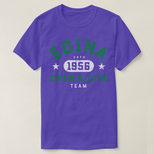 エディナスイムダイブチーム1 Tシャツ (デザイン正面)