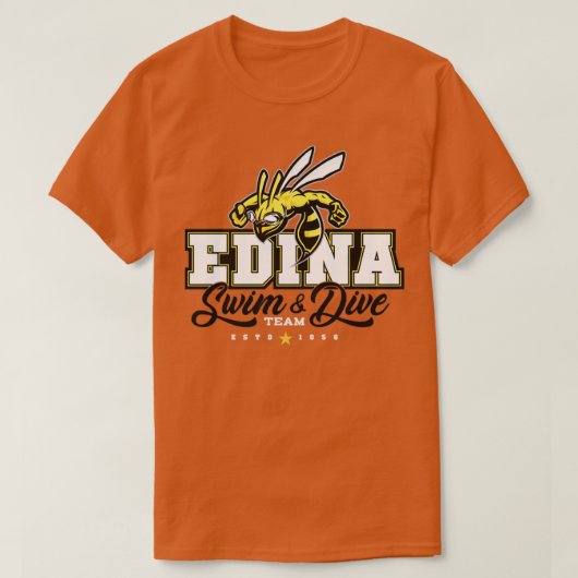 エディナスイムダイブチーム3 Tシャツ (デザイン正面)