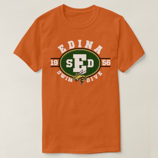 エディナスイムダイブチーム6 Tシャツ (デザイン正面)