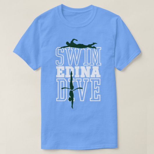 エディナスイムダイブチーム6 Tシャツ (デザイン正面)