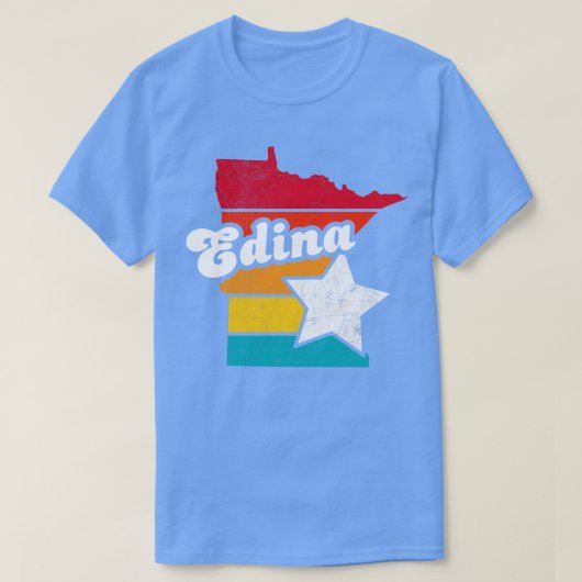 エディナミネソタヴィンテージ動揺して土産2 Tシャツ (デザイン正面)