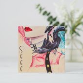 エディモダンプンクロックガールサプライズ誕生日パーティー 招待状 (スタンド正面)