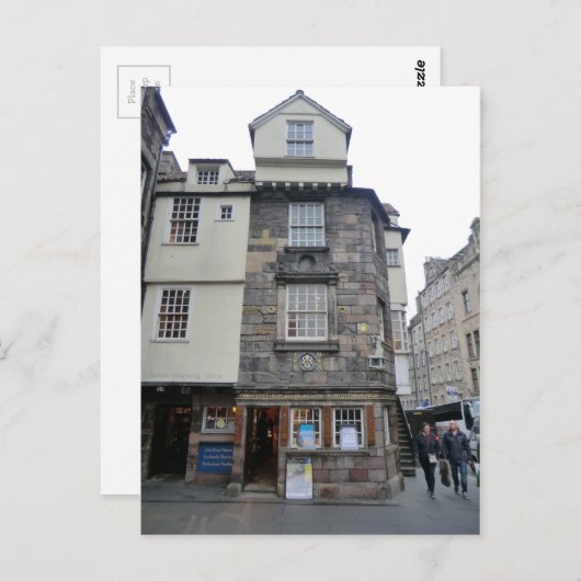 エディンバラのジョン・ノックス大統領長邸 ポストカード (正面/裏面)