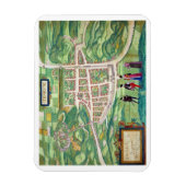 エディンバラの地図， 'シビタスオルビステラルム'から マグネット (縦)