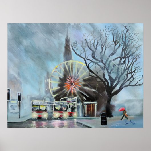 エディンバラの雨の日 ポスター (正面)